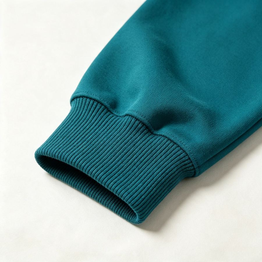 Khijaali Industry Crew Neck — ribbed cuff detail