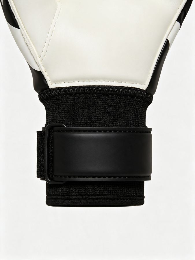 Khijaali Industry Goalkeeper Gloves — wrist strap closure detail