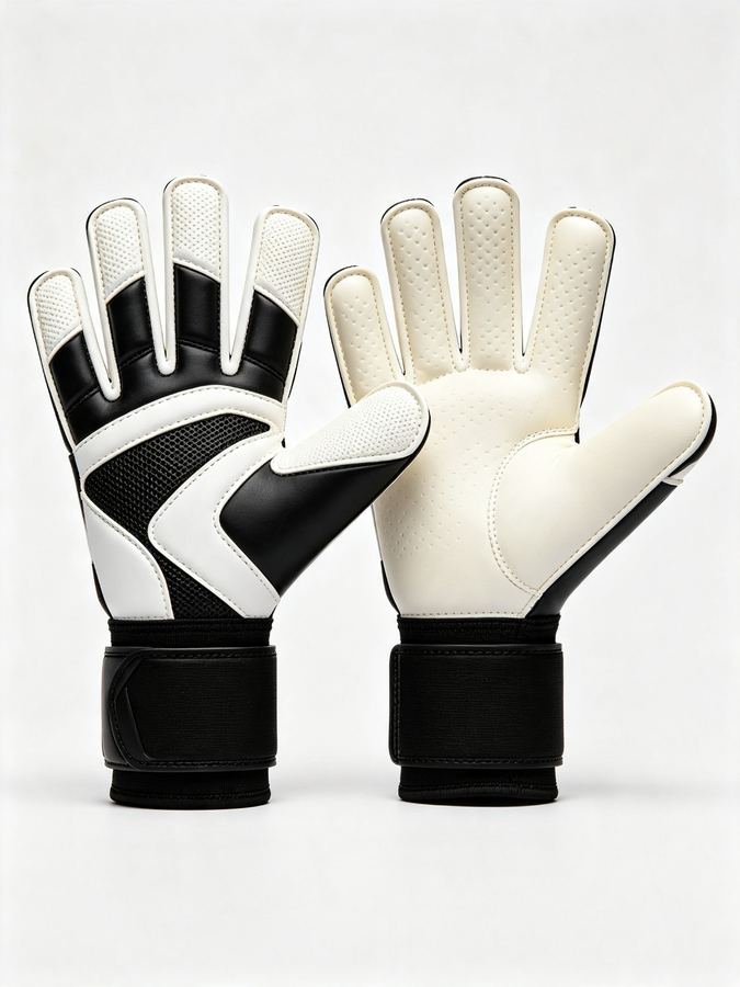 Khijaali Industry Goalkeeper Gloves — palm view, latex grip