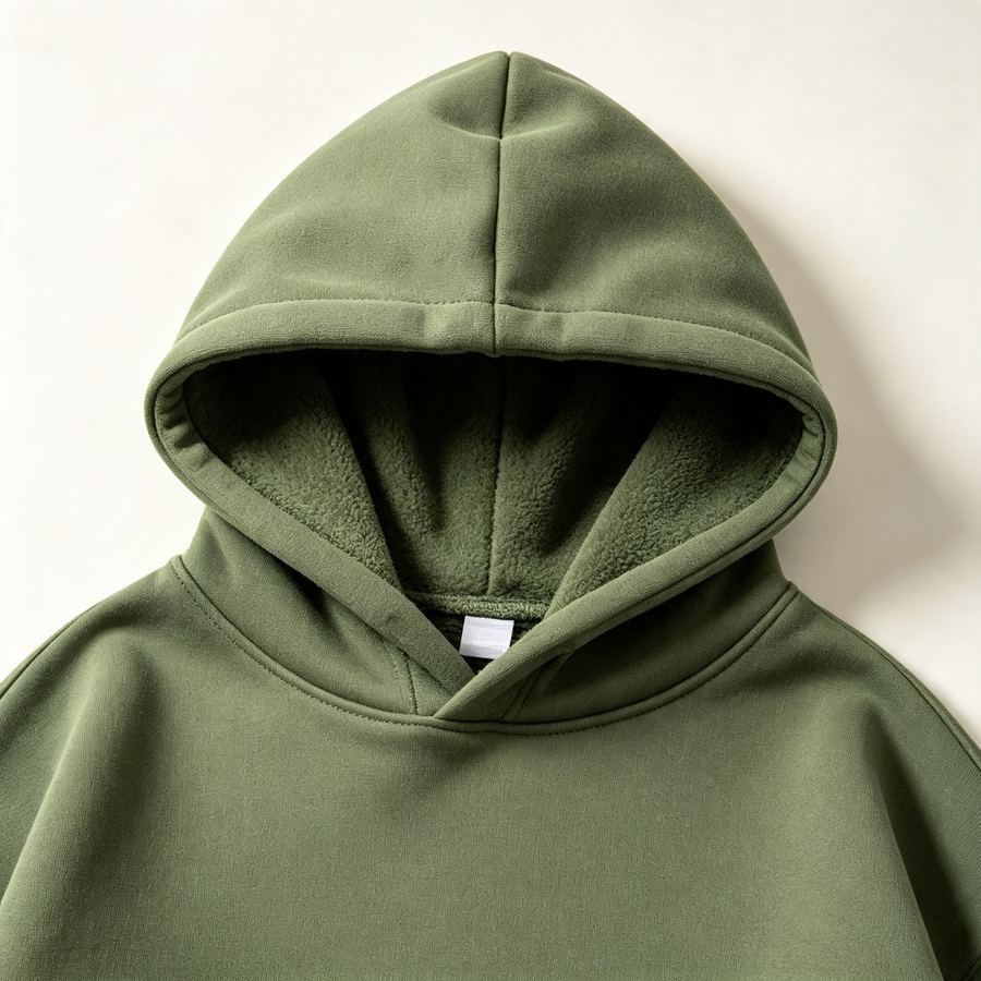 Khijaali Industry Hoodies — hood and drawcord detail