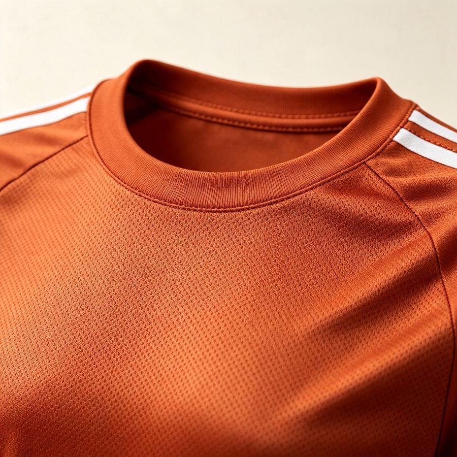 Khijaali Industry Football Jersey — round neck collar and shoulder stripe detail