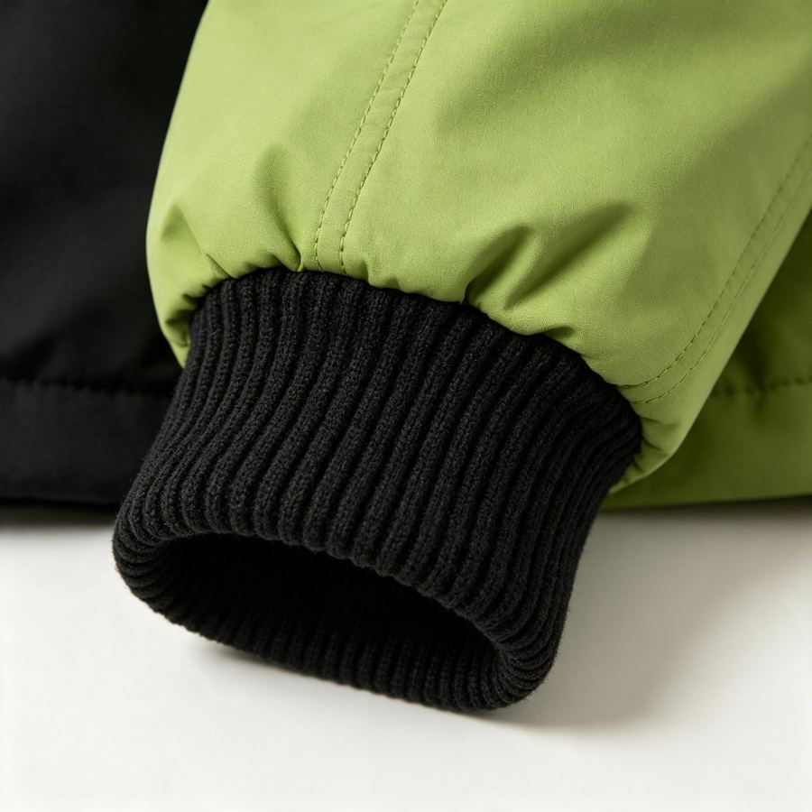 Khijaali Industry Outerwear — ribbed cuff detail