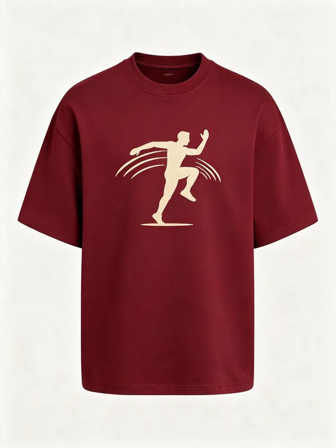 Khijaali Industry Oversized T-Shirts — front view with printed graphic