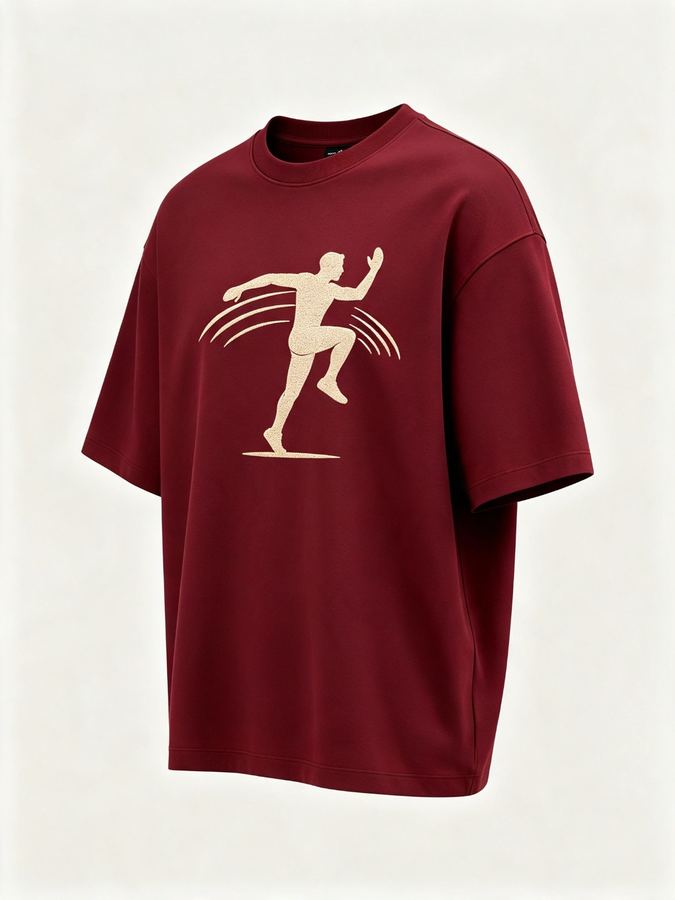 Khijaali Industry Oversized T-Shirts — side/angled view