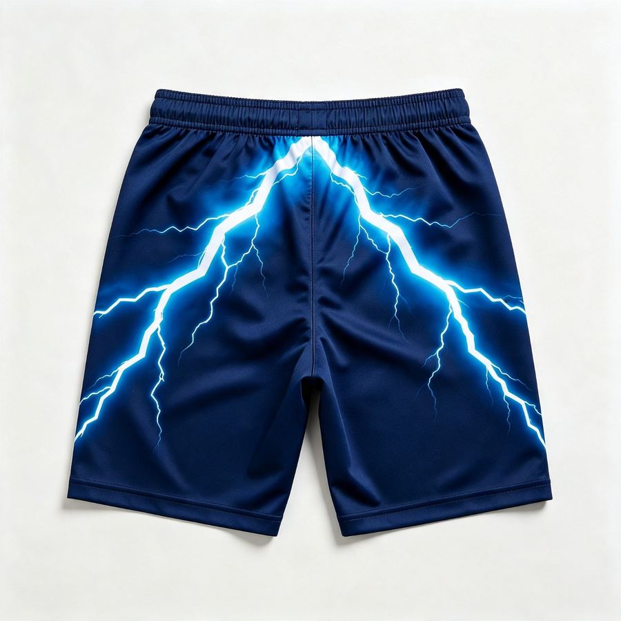 Khijaali Industry Football Shorts — back view